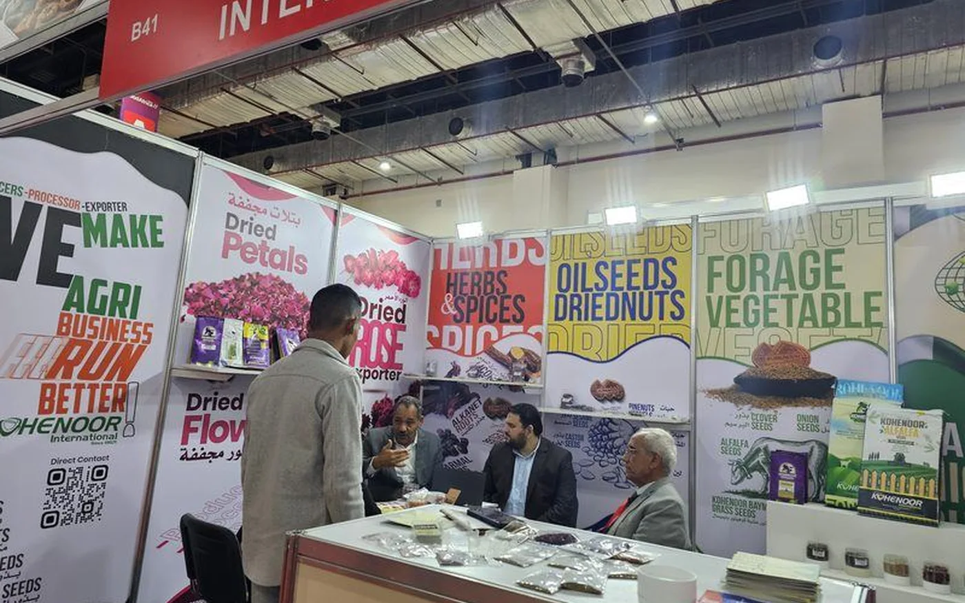 Kohenoor International at an international agricultural trade fair meeting seed importers